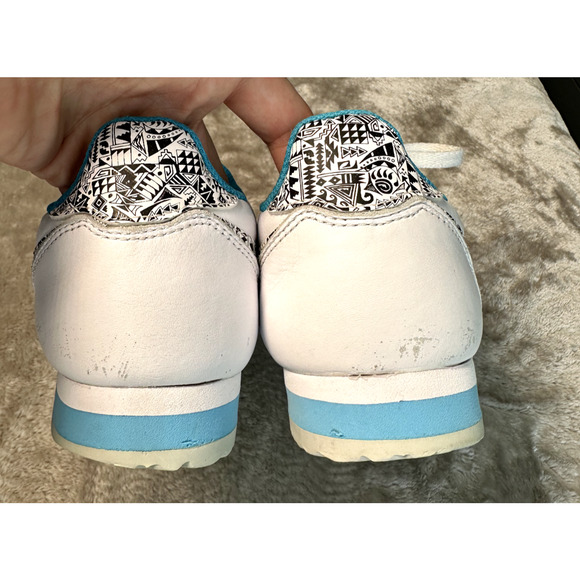 Nike Cortez '72 ‘N7’ White Leather Blue Athletic Sneakers Size 10 CJ1154-100 - Picture 4 of 9